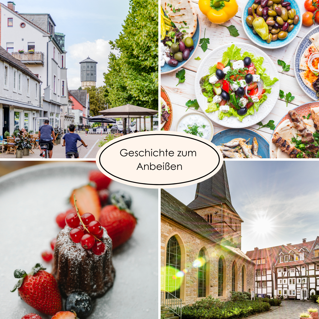 Collage Geschichte zum Anbeißen 